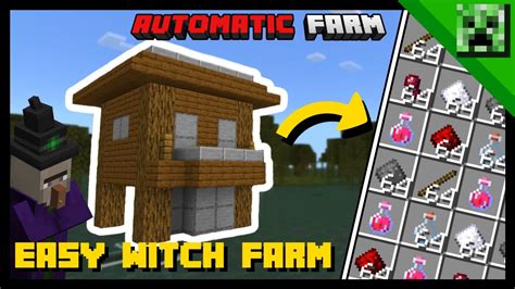Building a witch farm with minimal resources in Minecraft 1.19